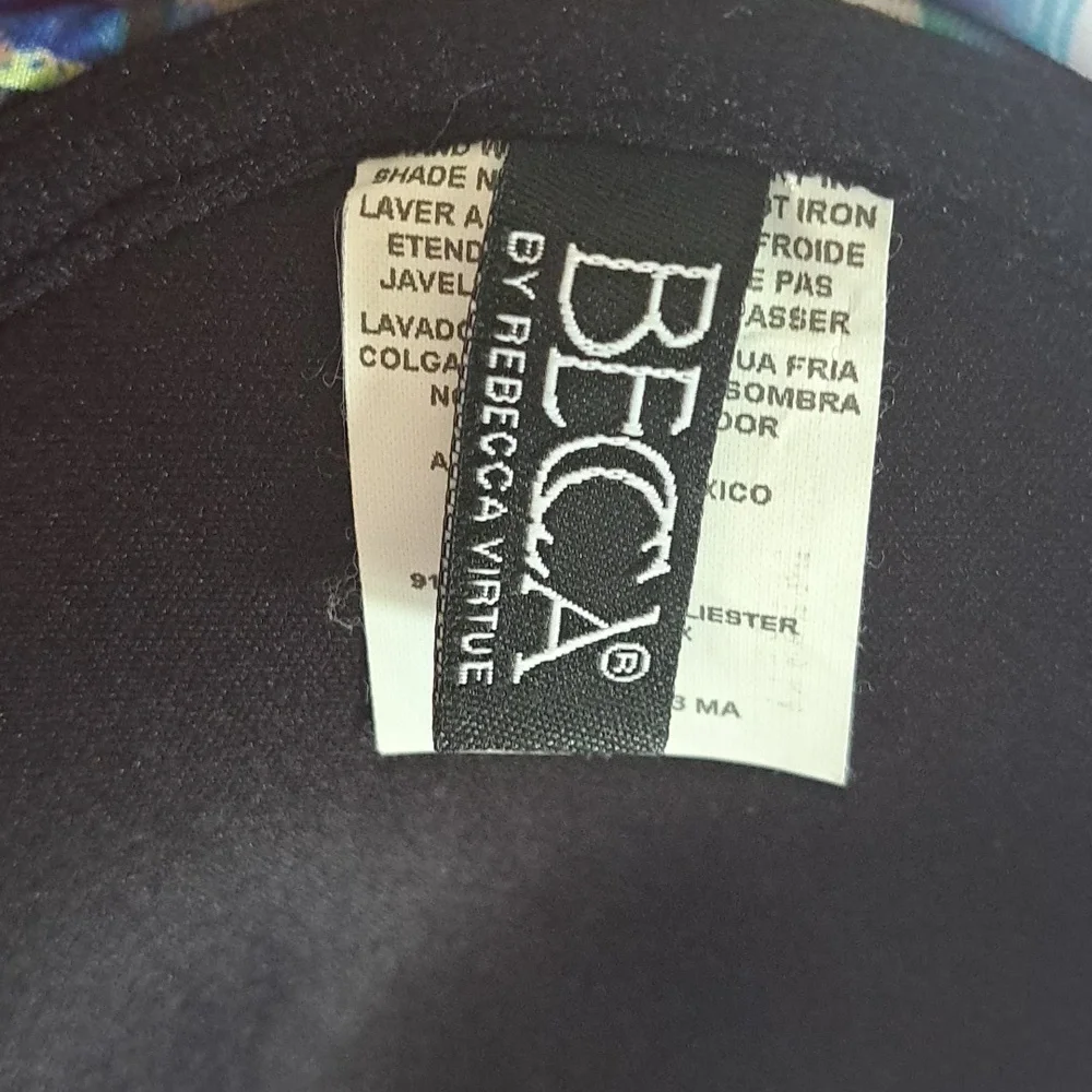 Becca By Rebecca Virtue Womens Two Piece Bikini Set Aztec Print Lined Padded S&M